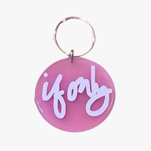 IF ONLY Purple Keychain